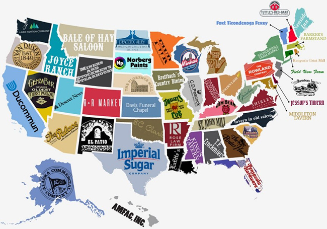 The Oldest Companies in Every State
